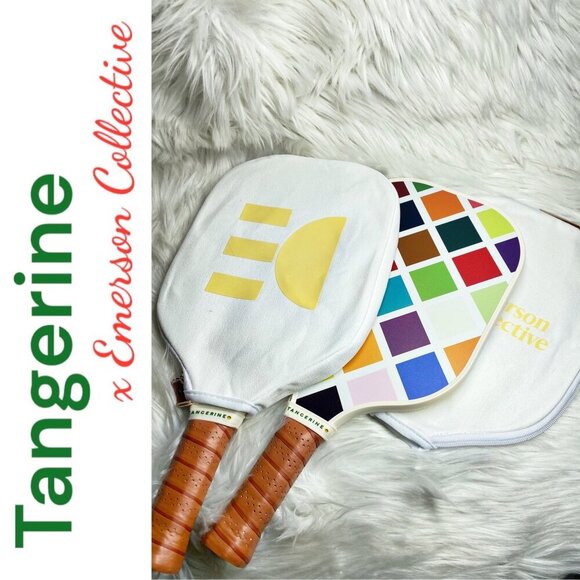 RARE EMERSON COLLECTIVE x TANGERINE Pickleball Paddle Set - Picture 5 of 14
